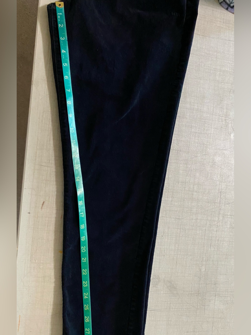 Croft & Barrow Navy Stretch Corduroy Pants - Picture 9 of 10